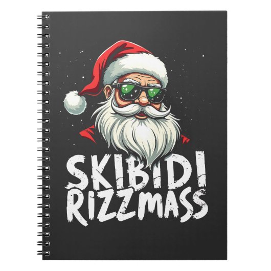 Skibidi Rizzmas Grappige Gen Alpha Slaag Kerstmis  Notitieboek (Voorkant)