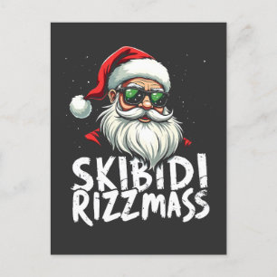Skibidi Rizzmas Grappige Gen Alpha Slang Kerstmis Briefkaart