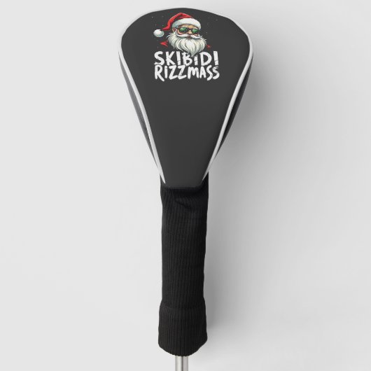 Skibidi Rizzmas Grappige Gen Alpha Slang Kerstmis Golfheadcover (Voorkant)