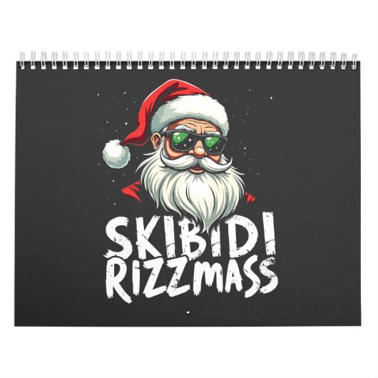Skibidi Rizzmas Grappige Gen Alpha Slang Kerstmis Kalender (Hoes)