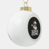 Skibidi Rizzmas Grappige Gen Alpha Slang Kerstmis Keramische Bal Ornament (Links)
