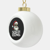 Skibidi Rizzmas Grappige Gen Alpha Slang Kerstmis Keramische Bal Ornament (Rechts)