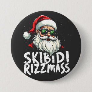 Skibidi Rizzmas Grappige Gen Alpha Slang Kerstmis Ronde Button 7,6 Cm