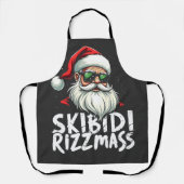 Skibidi Rizzmas Grappige Gen Alpha Slang Kerstmis Schort (Voorkant)