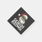 Skibidi Rizzmas Grappige Gen Alpha Slang Kerstmis Servet (Hoek)