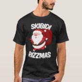 Skibidi Rizzmas Grappige Kerstman Kerstmis T-shirt (Voorkant)