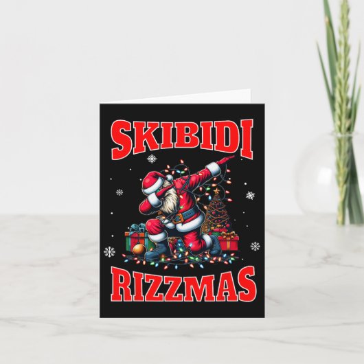 Skibidi Rizzmas Grappige Middelbare School Gen Alp Kaart (Voorkant)