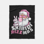 Skibidi Rizzmas Kerst Xmas Mannen Vrouwen Kinder Z Fleece Deken (Voorkant)