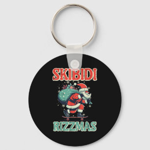 Skibidi Rizzmas Kerstman Grappige Kerst Jongens Ti Sleutelhanger