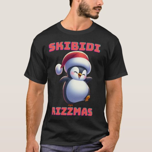 Skibidi Rizzmas Penguin T-shirt (Voorkant)
