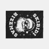 Skibidi Rizzmas Santa Funny Christmas Gen Alpha Sl Fleece Deken (Voorkant (Horizontaal))