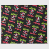 Skibidi Rizzmas Santa on his Skate  Cadeaupapier (Vlak)