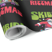 Skibidi Rizzmas Santa on his Skate  Cadeaupapier (Rol Hoek)