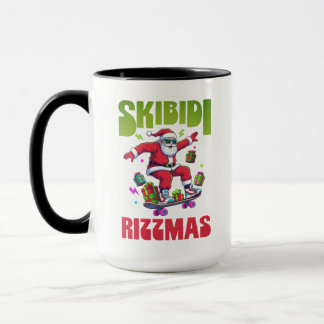 Skibidi Rizzmas Santa on his Skate Mok