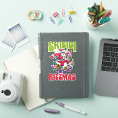 Skibidi Rizzmas Santa on his Skate Sticker (iPad Cover)