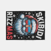Skibidi Rizzmas Shirt Kinder Mannen Vrouwen Kerst  Fleece Deken (Voorkant (Horizontaal))