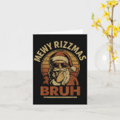 Skibidi Rizzmas Shirt Voor Mannen, Rizzler Santa M Kaart (Gele Bloem)