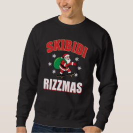 Skibidi Rizzmas Skateboarder Kerstman Meme Trui