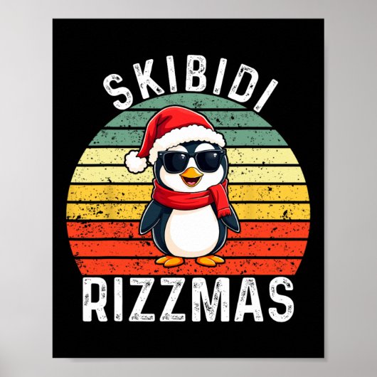 Skibidi Rizzmas Sneeuwman Charisma Kind Koel Kerst Poster (Voorkant)