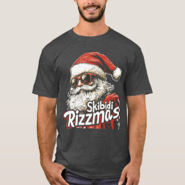 Skibidi Rizzmass Grappige Kerstman Rizz het seizoe T-shirt