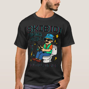 Skibidi Sigma Fisher op troon T-shirt