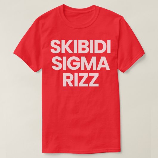 Skibidi Sigma Rizz T-shirt (Design voorkant)