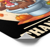 Skibidi Thanksgiving Funny Meme Skibidi Toilet Tur Poster (Hoek)