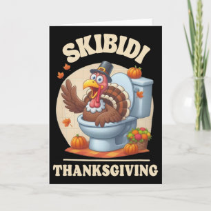 Skibidi Thanksgiving Grappige Meme Skibidi Toilet Kaart
