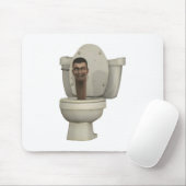 Skibidi toilet grappige mousepad muismat (Met muis)