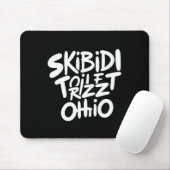 Skibidi Toilet Rizz Ohio Grappige meme Retro Vinta Muismat (Met muis)