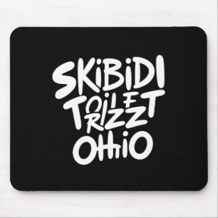 Skibidi Toilet Rizz Ohio Grappige meme Retro Vinta Muismat