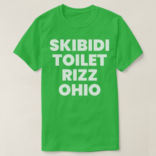 Skibidi Toilet Rizz Ohio T-shirt (Design voorkant)