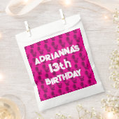 Skibidi Toilet Roze Verjaardagsfeest Bedankzakje (Geknipt)