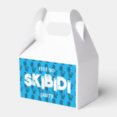 Skibidi Toilet Verjaardag Bedankdoosjes (Achterkant)