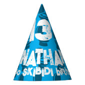 Skibidi Toilet Verjaardag Feesthoedjes (Voorkant)