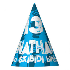 Skibidi Toilet Verjaardag Feesthoedjes