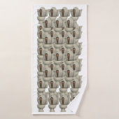 Skibidi toilethanddoek badhanddoek (Badhanddoek)