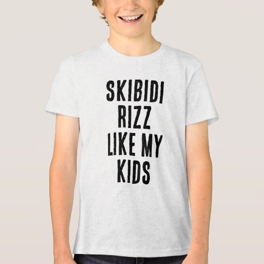 SKIBIDI Tri-Blend SHIRT (Voorkant)