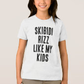 SKIBIDI Tri-Blend SHIRT (Voorkant)