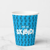 Skibidi Verjaardagsfeestje Papieren Bekers (Achterkant)