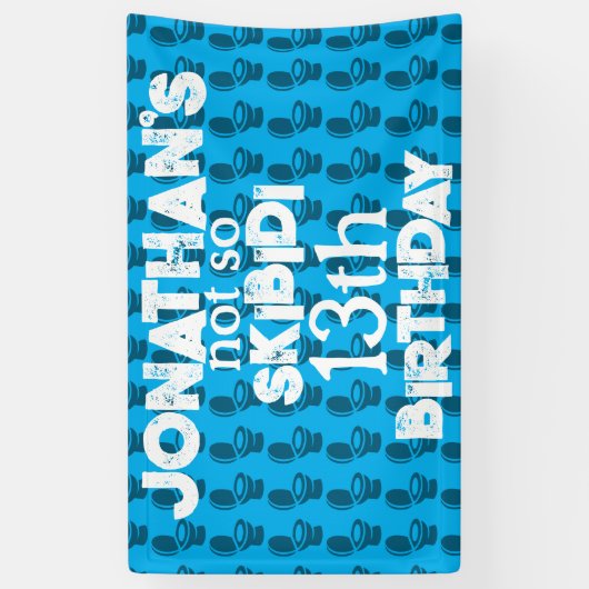 Skibidi Verjaardagsfeestje Spandoek (Verticaal)