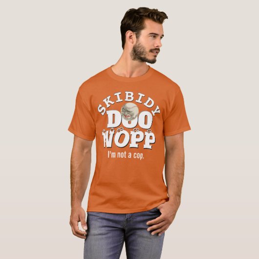 Skibidy Doo Wopp, ik ben geen agent T-shirt (Voorkant volledig)