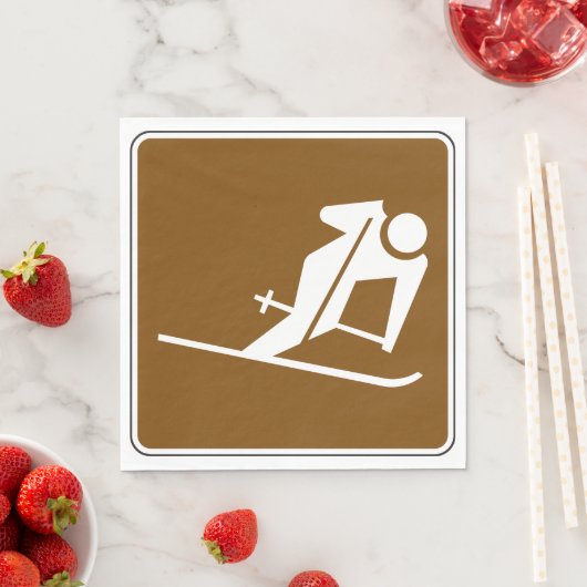 Skibord Papieren servetten (Insitu)