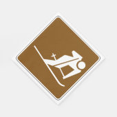 Skibord Papieren servetten (Hoek)