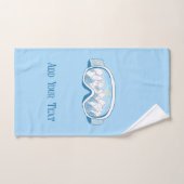 Skibril met alpine reflecties gepersonaliseerd handdoek (Handdoek)