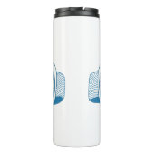 Skibrillen met reflectie over bergen thermosbeker (Achterkant)