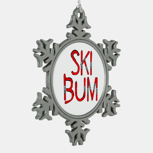 Skibumski's Tin Sneeuwvlok Ornament (Links)