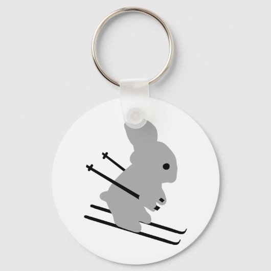 skibunny-pictogram sleutelhanger (Voorkant)