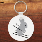 skibunny-pictogram sleutelhanger (Voorkant)