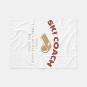 Skicoach Definition Funny Skiinstructeur Humor Fleece Deken (Voorkant (Horizontaal))